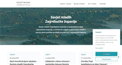 Desktop Screenshot of mladi.zagrebacka-zupanija.hr
